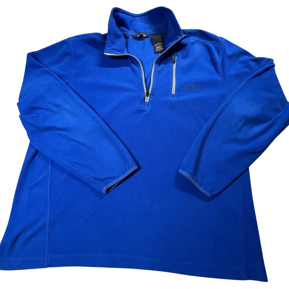 Eddie Bauer 1/4 Zip Pullover Men's XL Activewear Outdoor Fleece Mock Neck - Picture 1 of 12